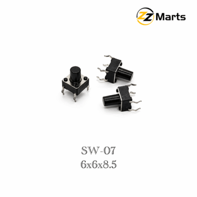 Tactile Push Button Switch 6×6×8.5mm (SW-07) – Long Stem Momentary Switch