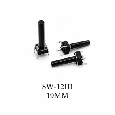 Tactile Push Button Switch 19mm Long Shaft (SW-12III) – Extra Long Momentary Switch