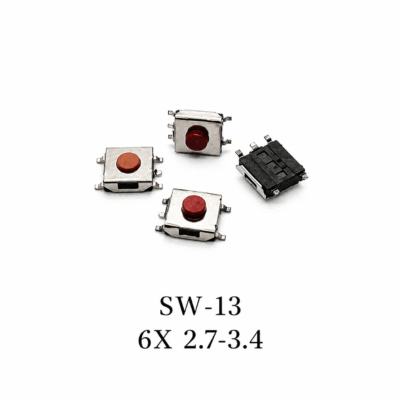 SMD Tactile Push Button Switch 6×6×2.7–3.4mm (SW-13) – Low Profile Surface Mount Switch