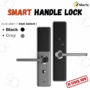 Smart Handle Lock – Fingerprint Digital Door Handle (Black & Grey)
