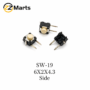 Side Push Tactile Switch 6×2×4.3mm (SW-19) – Right Angle PCB Mount