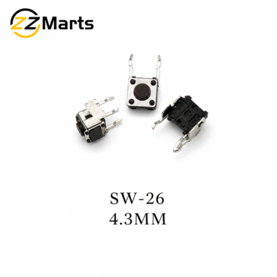 Mini Tactile Switch 4.3mm (SW-26) – Compact SMD Push Button