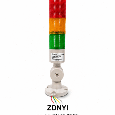 Industrial Signal Tower Light (ZDNYI DH45-3T/W – 12V DC)