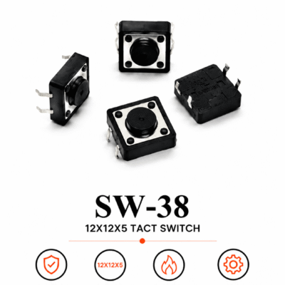 SW-38 Tact Switch (12×12×5mm) Touch Button