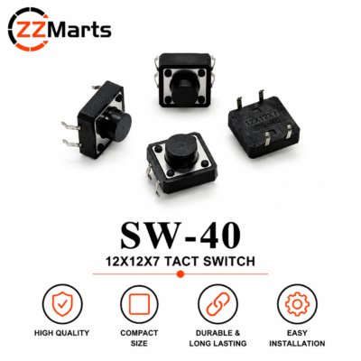 SW-40 Tact Switch (12×12×7mm) Touch Button