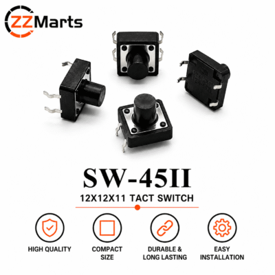 SW-45II Tact Switch (12×12×11mm) Touch Button