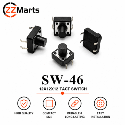 SW-46 Tact Switch (12×12×12mm) Touch Button