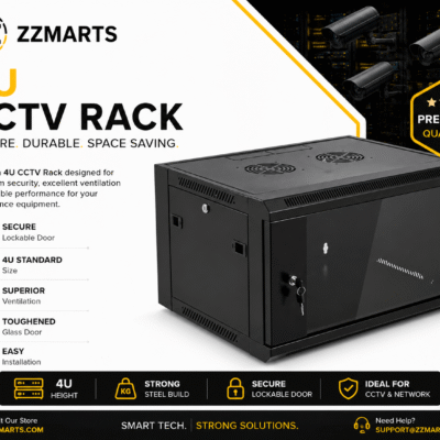 4U CCTV Rack – Wall Mount Network Cabinet Double Section