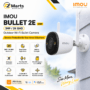 Imou Bullet 2E 3MP outdoor WiFi security camera with AI human detection, color night vision and spotlight for home and business surveillance.
