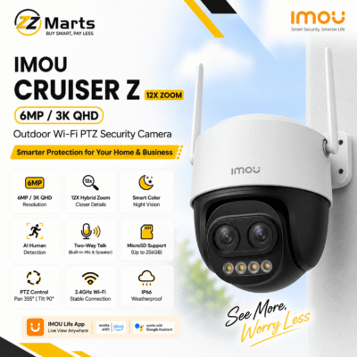 Imou Cruiser Z 12X ZOOM 6MP Camera | ZZ Marts